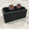 Boutons de manchette bois carré