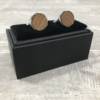 Boutons de manchette bois ronds