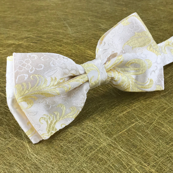 Nœud papillon double damassé