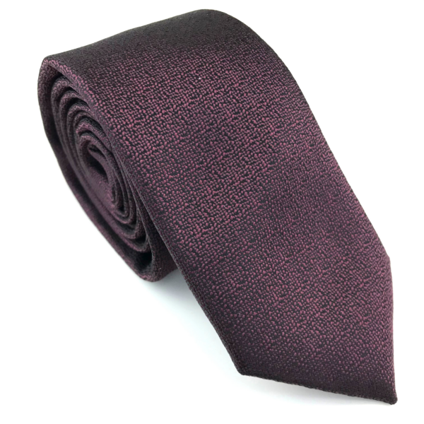Cravate texturée violette