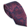 cravate paisley bordeaux