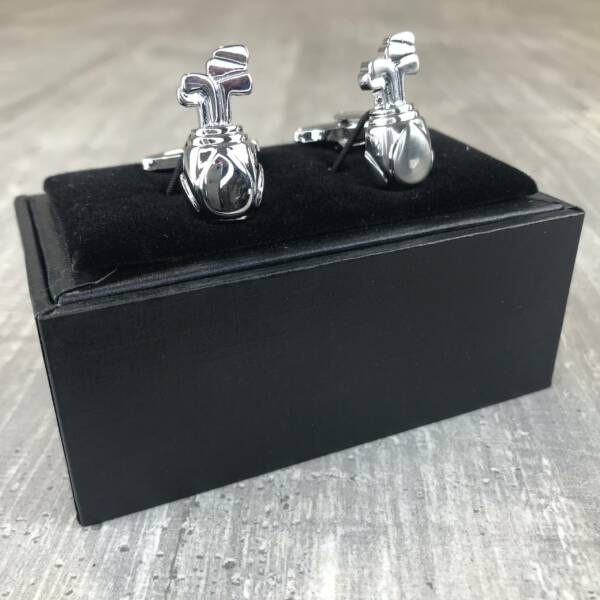Boutons de manchette argent golf