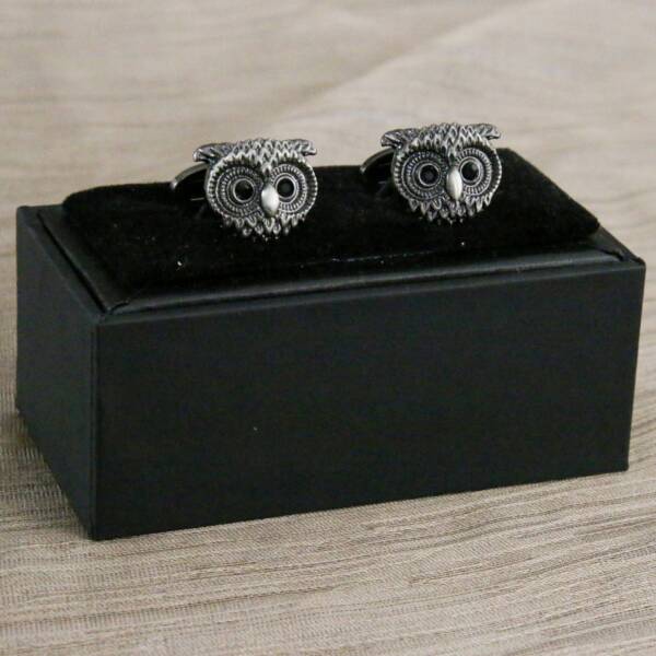Boutons de manchette hibou