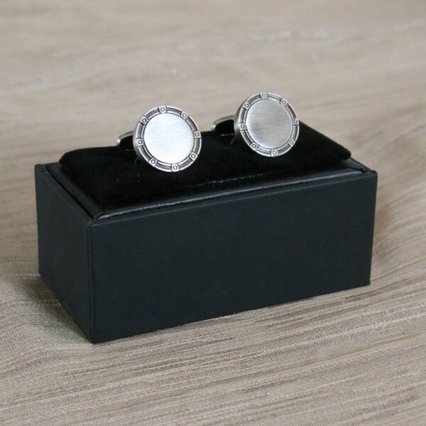 Boutons de manchette rond vintage