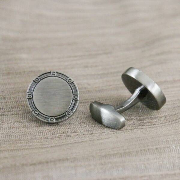 Boutons de manchette rond vintage