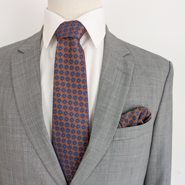 Cravate bleue & Marron business