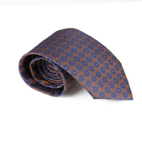 Cravate bleue marron business