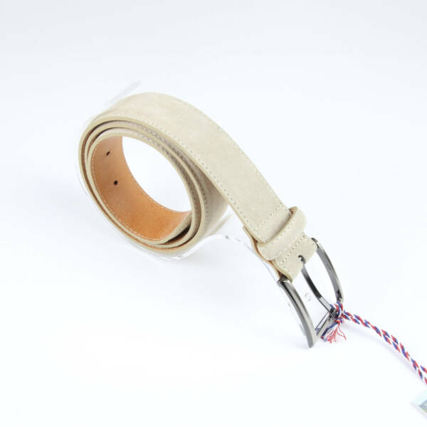 Ceinture française beige cuir