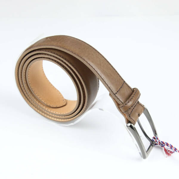 Ceinture française taupe cuir