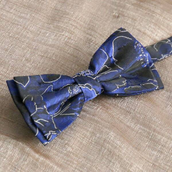 Nœud papillon jardin bleu