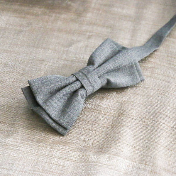 Nœud papillon enfant gris