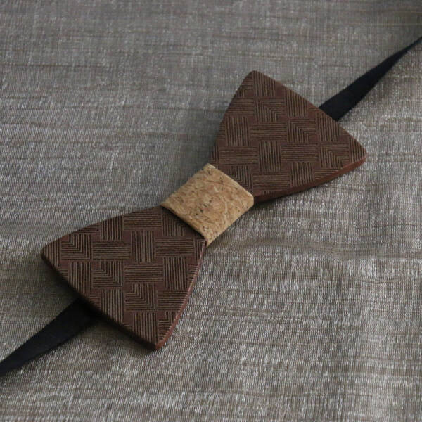 Nœud papillon bois croisé