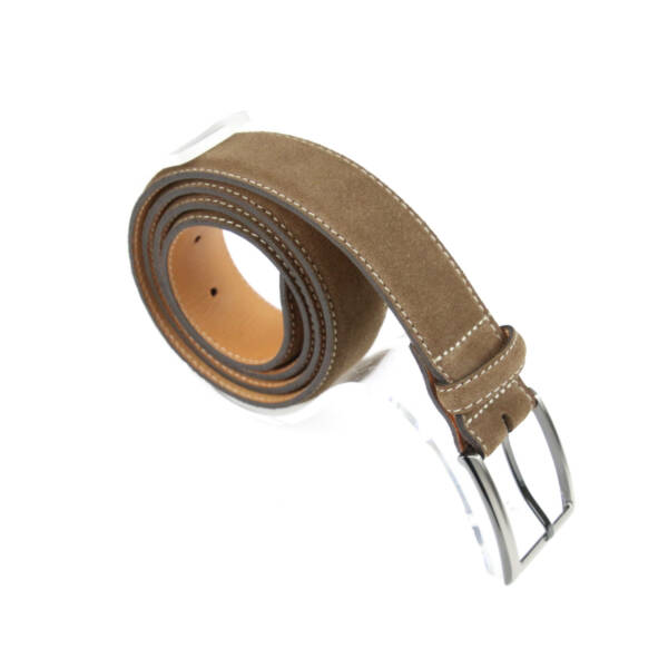 Ceinture française noisette cuir