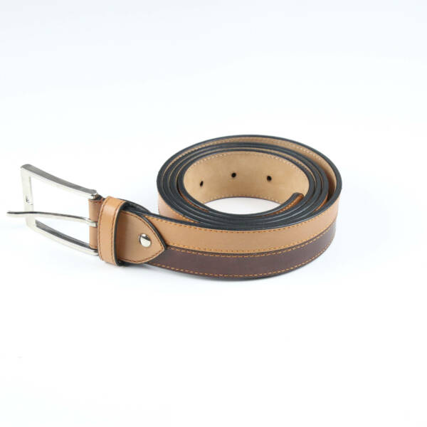 Ceinture française cognac luggare cuir