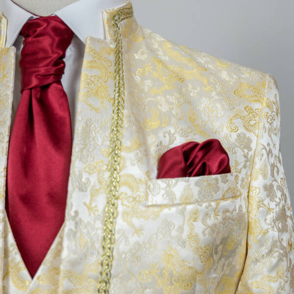 Veste col mao doré