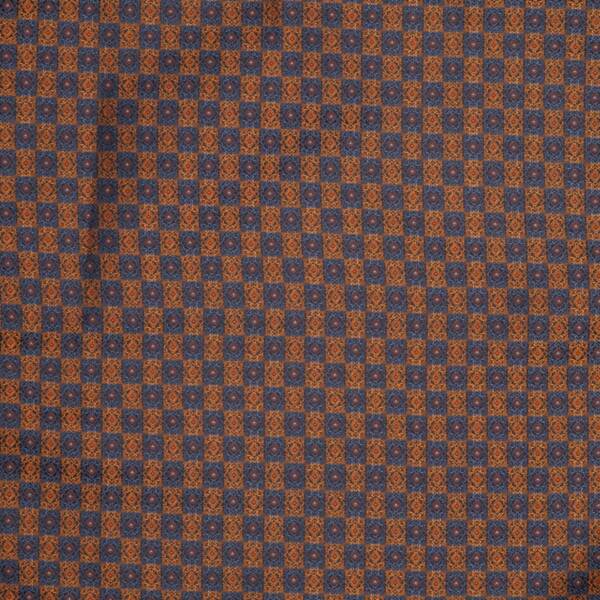 Pochette de costume bleu et orange