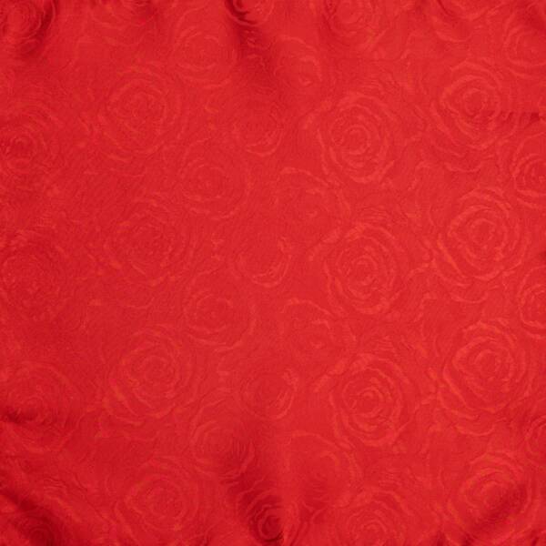 Pochette de costume rouge motif rose