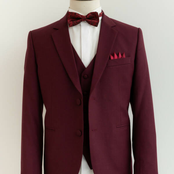 costume bordeaux foncé