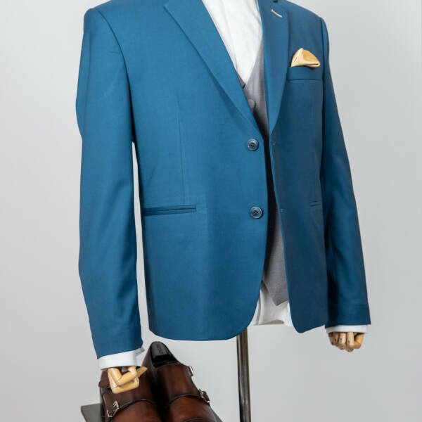 Veste bleu azur cérémonie