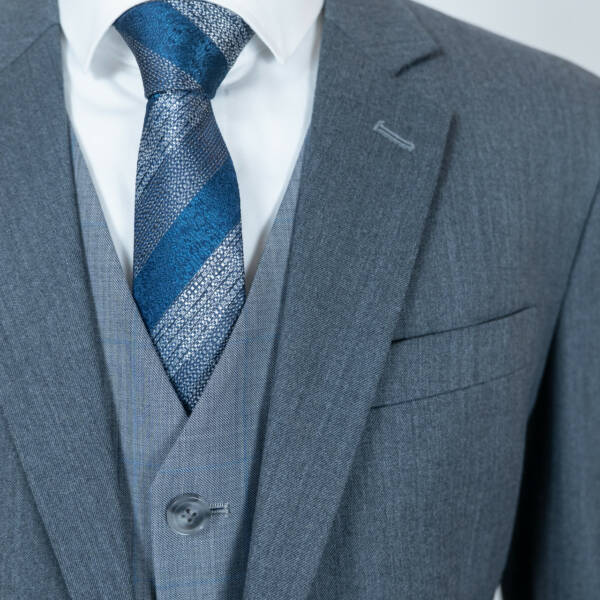 Veste grise texturé business