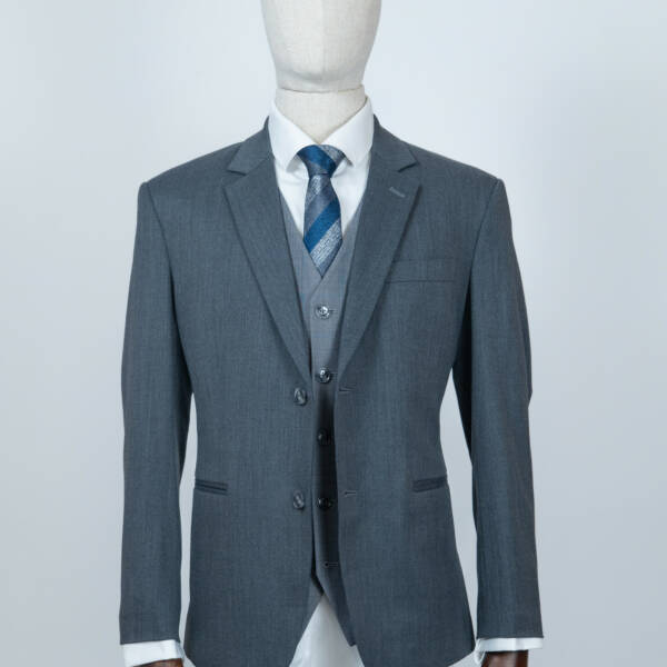 Costume gris texturé cérémonie
