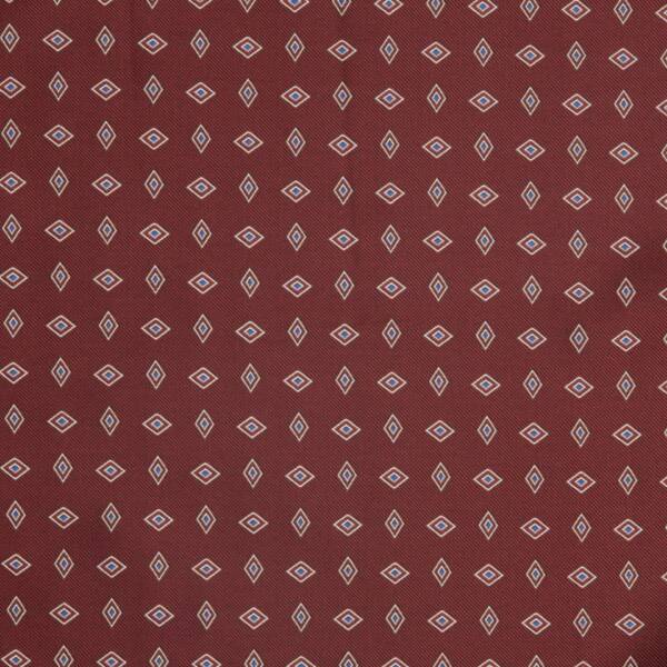 Pochette de costume bordeaux motif